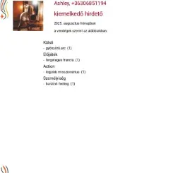 Ashley, Szexpartner IX. kerület, 29 év nő IX. kerület Budapest Magyarország, <p style='color:RED; font-weight:bold;'>Szabin van:  2026-02-15-ig!</p>