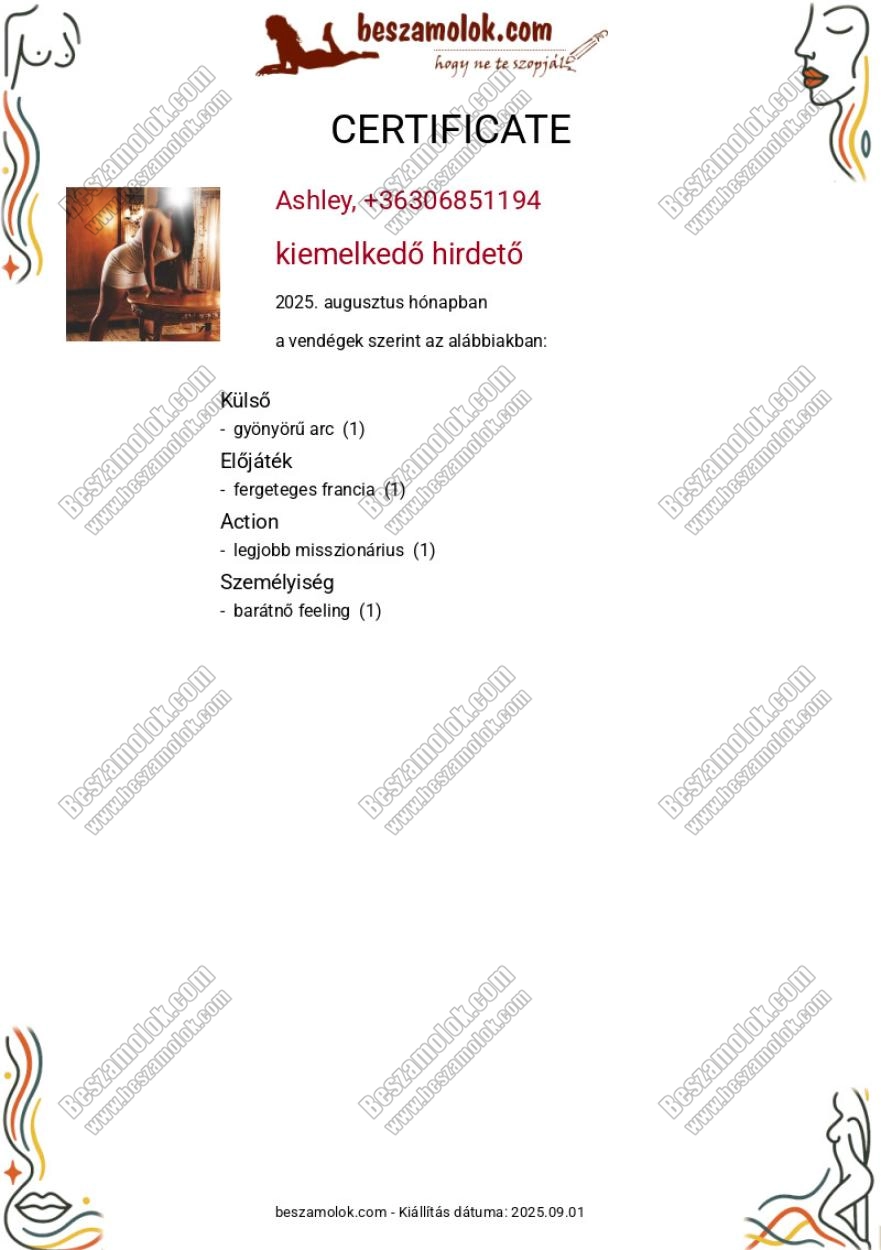 Ashley SOS francia profil kepes profil - sos-francia.hu Ashley - +36 30 685 1194 - SOS francia foto